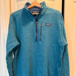 Patagonia Better Sweater Blue Quarter-Zip Fleece Jacket